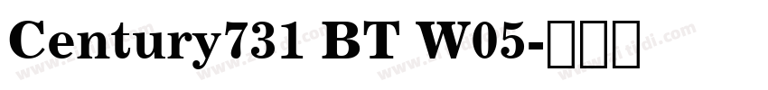 Century731 BT W05字体转换